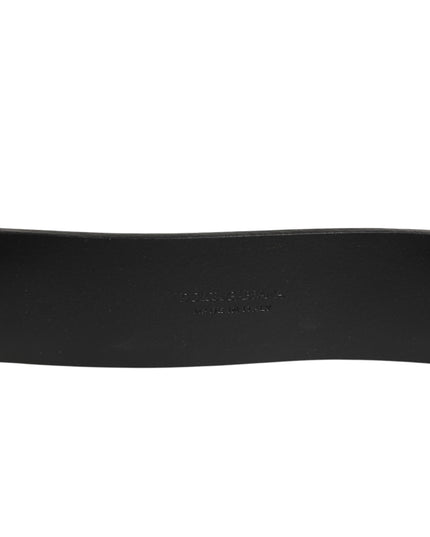 Dolce & Gabbana Brown Classic Gold Metal Logo Buckle Men  Belt