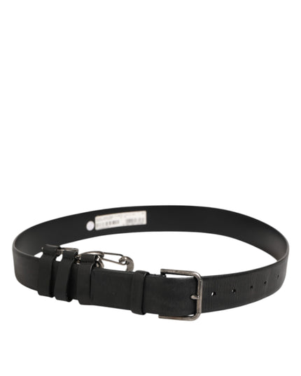 Dolce & Gabbana Black Key Ring Clip Attachments Buckle Belt