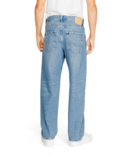 Jack Jones Blue Cotton Relaxed Fit Jeans