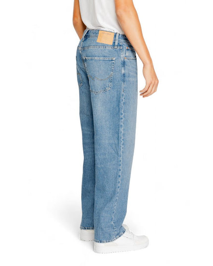 Jack Jones Blue Cotton Relaxed Fit Jeans