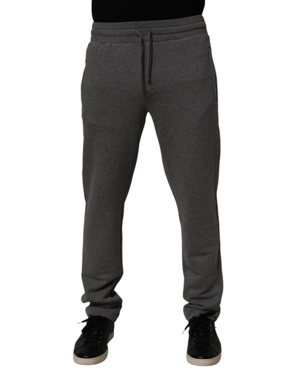 Dolce & Gabbana Gray Cotton Jogger Sweatpants Trouser Pants