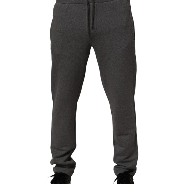 Dolce & Gabbana Gray Cotton Jogger Sweatpants Trouser Pants
