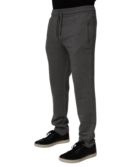 Dolce & Gabbana Gray Cotton Jogger Sweatpants Trouser Pants