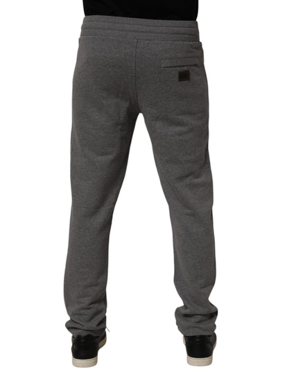 Dolce & Gabbana Gray Cotton Jogger Sweatpants Trouser Pants
