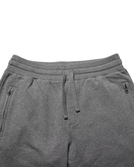 Dolce & Gabbana Gray Cotton Jogger Sweatpants Trouser Pants