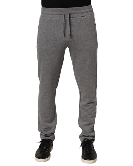 Dolce & Gabbana Cotton Jogger Sweatpants Trouser Gray