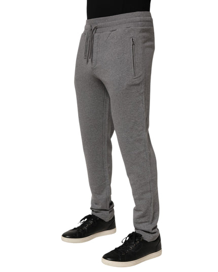 Dolce & Gabbana Cotton Jogger Sweatpants Trouser Gray