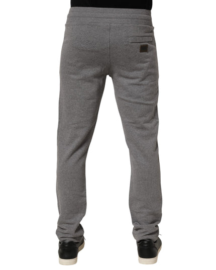 Dolce & Gabbana Cotton Jogger Sweatpants Trouser Gray