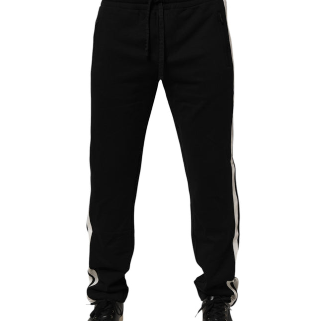 Dolce & Gabbana Black Cotton Jogger Sweatpants Trouser Pants