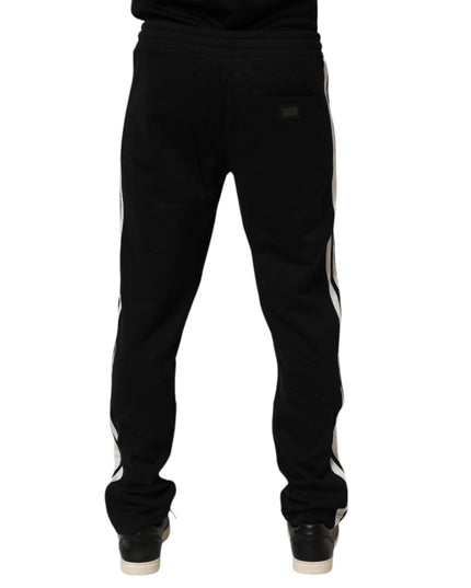 Dolce & Gabbana Black Cotton Jogger Sweatpants Trouser Pants