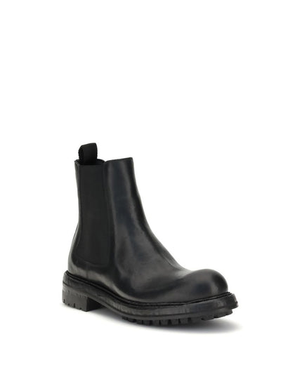 Dolce & Gabbana Black Calf Leather Bos Taurus Chelsea Boots