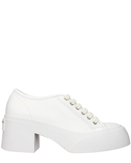Marni White Leather Platform Sneakers