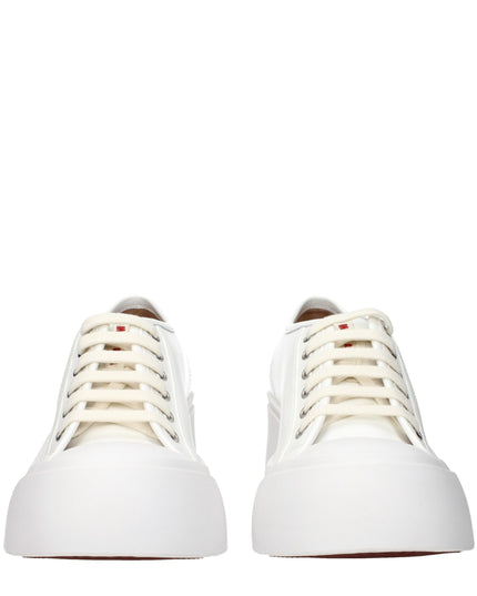 Marni White Leather Platform Sneakers