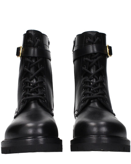 Celine Black Leather Ankle Boots