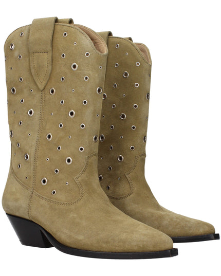 Isabel Marant Beige Leather Ankle Boots