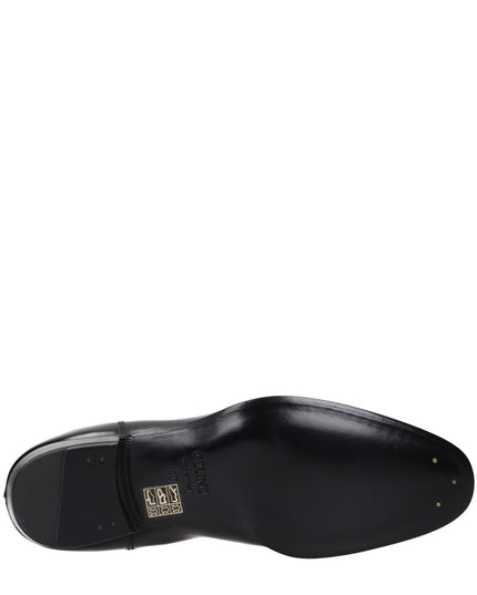 Celine Black Leather Ankle Boots