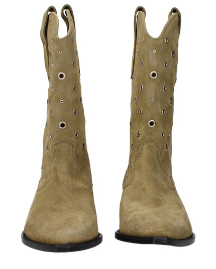 Isabel Marant Beige Leather Ankle Boots