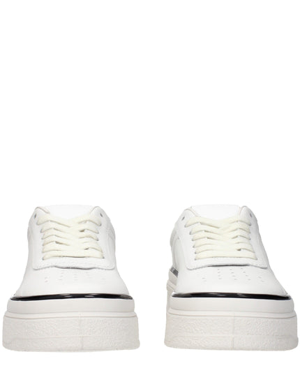 Jil Sander White Leather Platform Sneakers