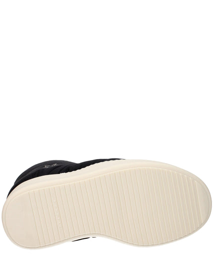 Rick Owens Black Fabric Ankle Boots