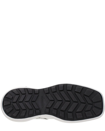 Jil Sander White Leather Slip-On Loafers