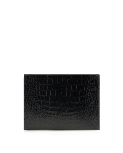 Tom Ford Black Leather Clutch Bag