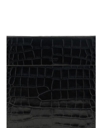 Tom Ford Black Leather Clutch Bag
