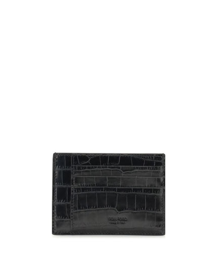 Tom Ford Black Calf Leather Bos Taurus Wallet