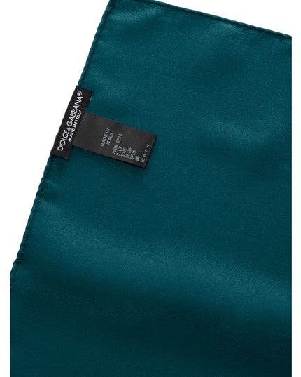 Dolce & Gabbana Green Silk Pocket Square