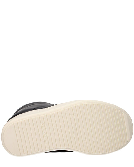 Rick Owens Black Leather Ankle Boots