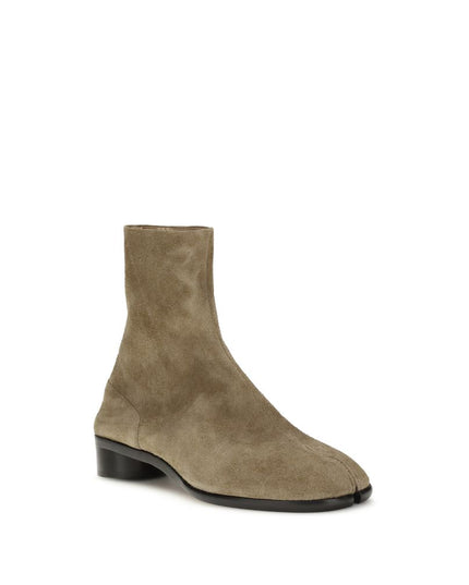 Margiela Beige Leather Ankle Boots