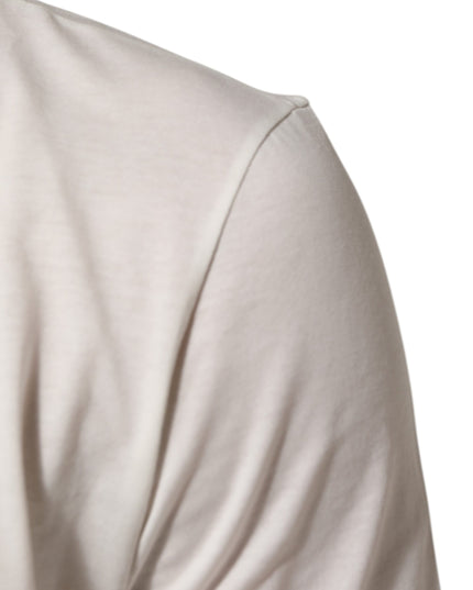 Dolce & Gabbana White Cotton Goodluck 2020 Crew Neck T-shirt