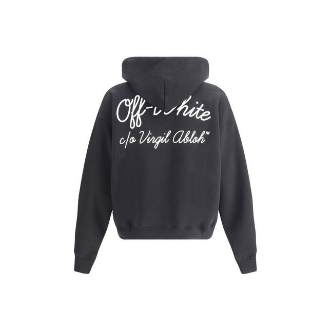 Off-White Black Cotton Sweatshirt