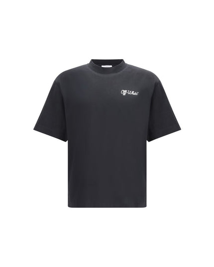 Off-White Black Cotton T-Shirt