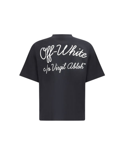 Off-White Black Cotton T-Shirt