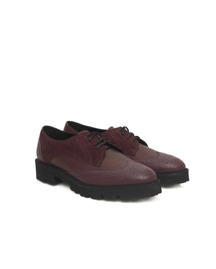 Cerruti 1881 Burgundy Cowhide Women Loafer