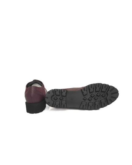 Cerruti 1881 Burgundy Cowhide Women Loafer