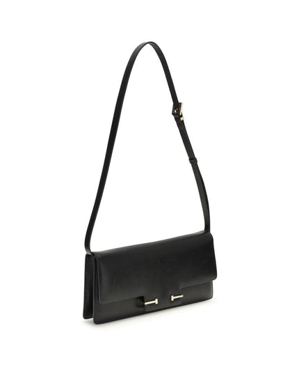 Tom Ford Black Leather Shoulder Bag