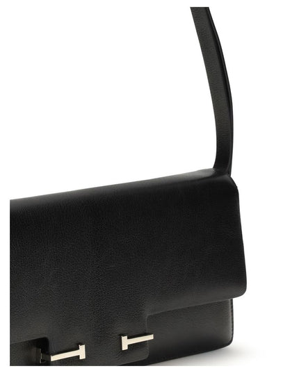 Tom Ford Black Leather Shoulder Bag