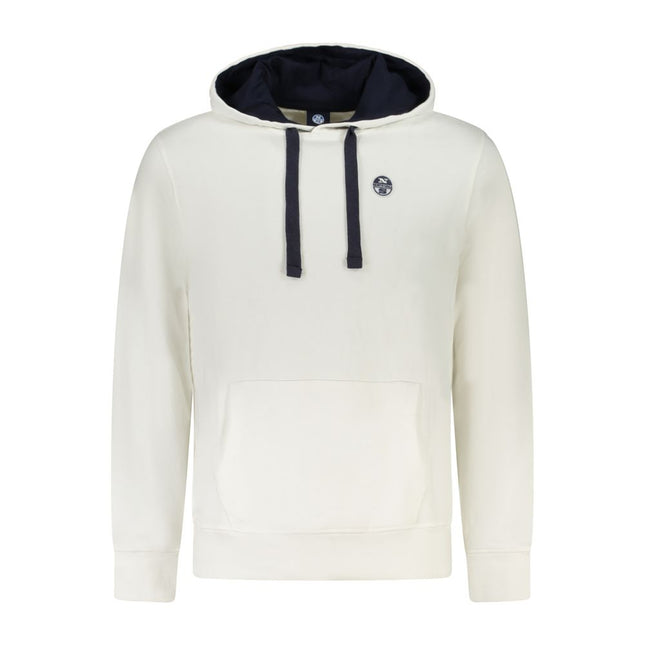 North Sails Bianco Cotton Mens Hoodie