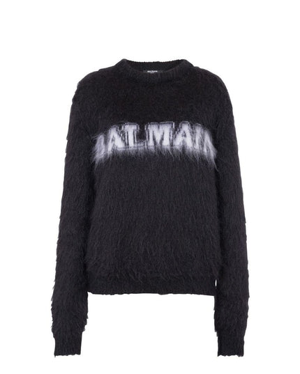 Balmain Black Mohair Sweatshirt