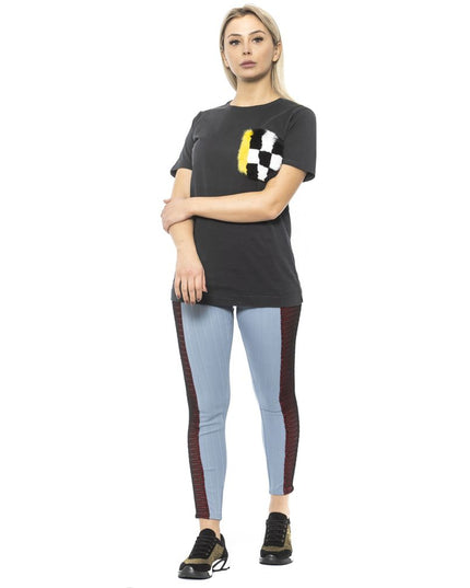 Mr&Mrs Italy Light Blue Cotton Women Leggings