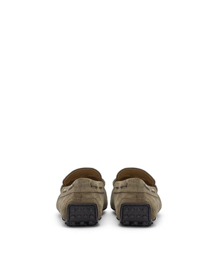 Tod's Beige Suede Leather Moccassin