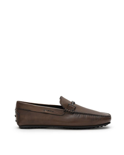 Tod's Brown Leather Moccassin
