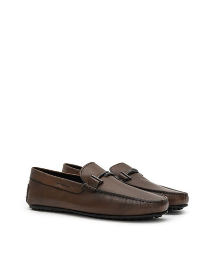 Tod's Brown Leather Moccassin