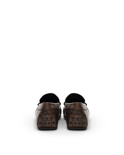 Tod's Brown Leather Moccassin