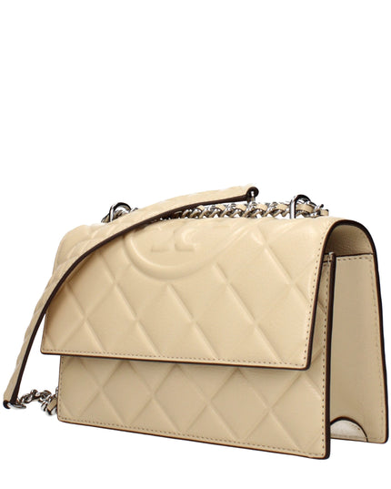 Tory Burch Beige Leather Crossbody Bag