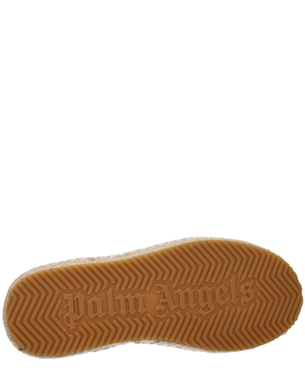 Palm Angels White Leather Low Top Sneakers