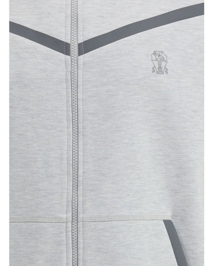 Brunello Cucinelli Gray Cotton Sweatshirt