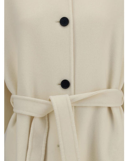 Aftercoat Cream Fleece Wool Coat