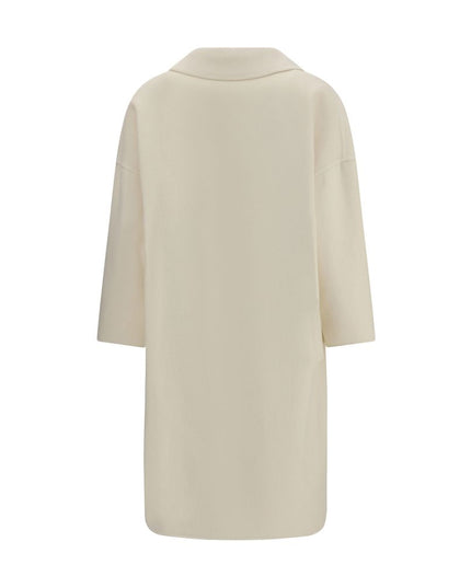 Aftercoat Cream Fleece Wool Coat